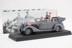 MERCEDES BENZ 770K - operation BARBAROSSA - summer 1941 with figures - HITLER and MUSSOLINI